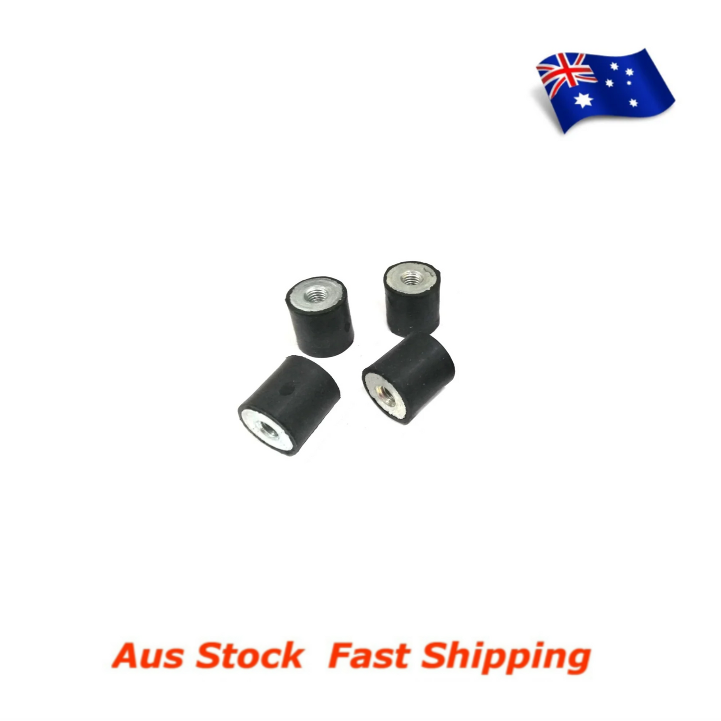 M3 Rubber Anti Vibration Rubber Bobbin Mount 10x10mm Female Female FF