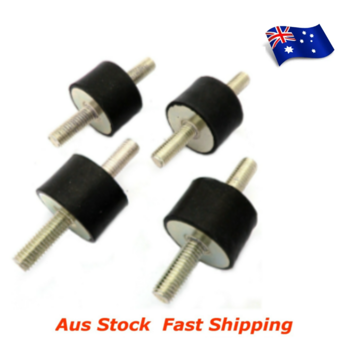 M8 Rubber Anti Vibration Rubber Bobbin Mount 30x20mm Male Male MM