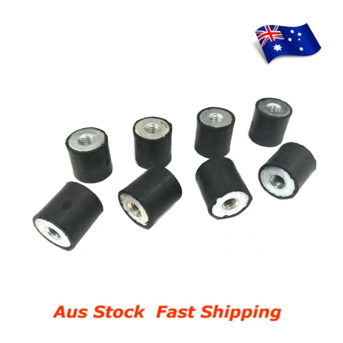 M5 Rubber Anti Vibration Bobbin Mount 15x15mm Female Female FF