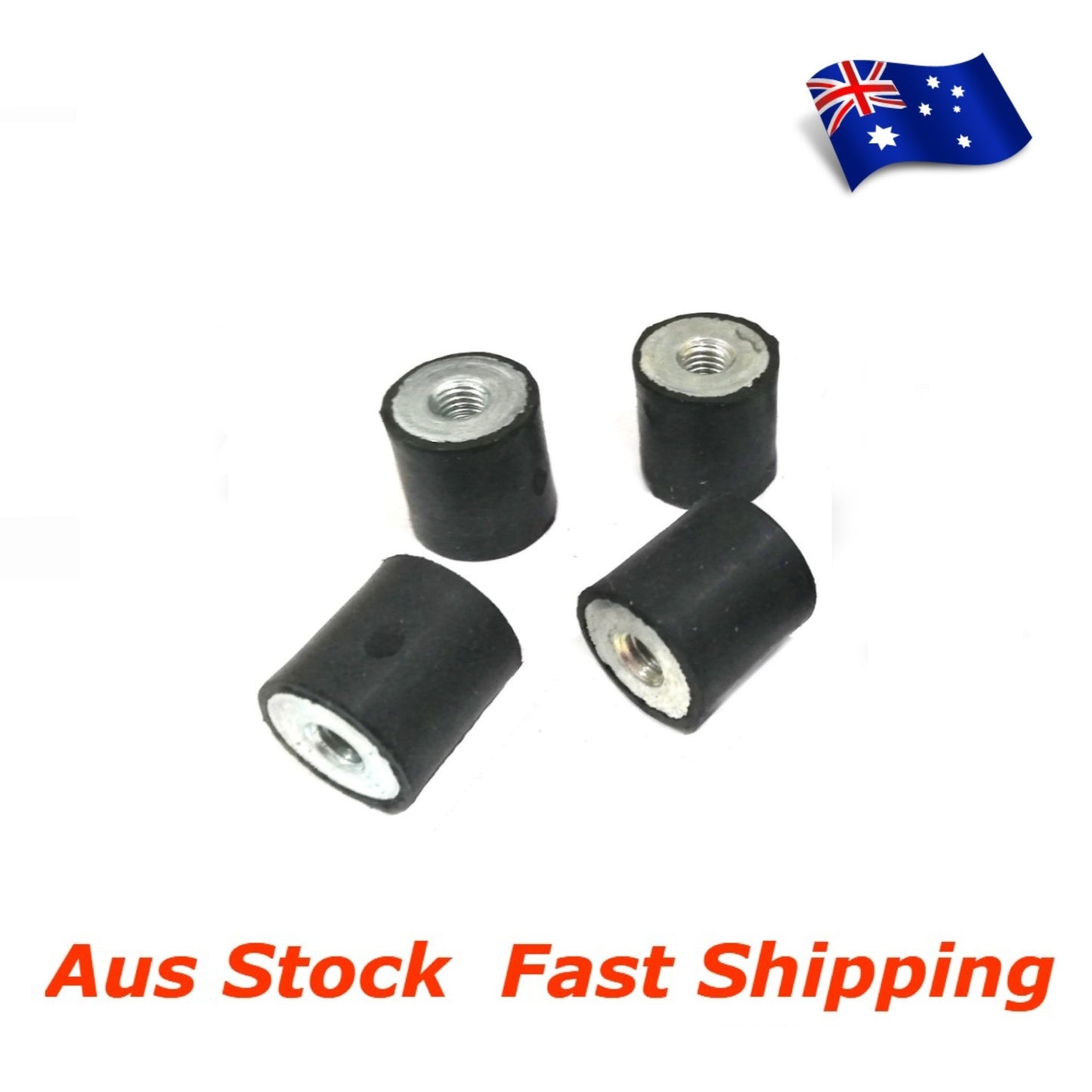 M6 Rubber Anti Vibration Bobbin Mount 20x20mm Female Female FF