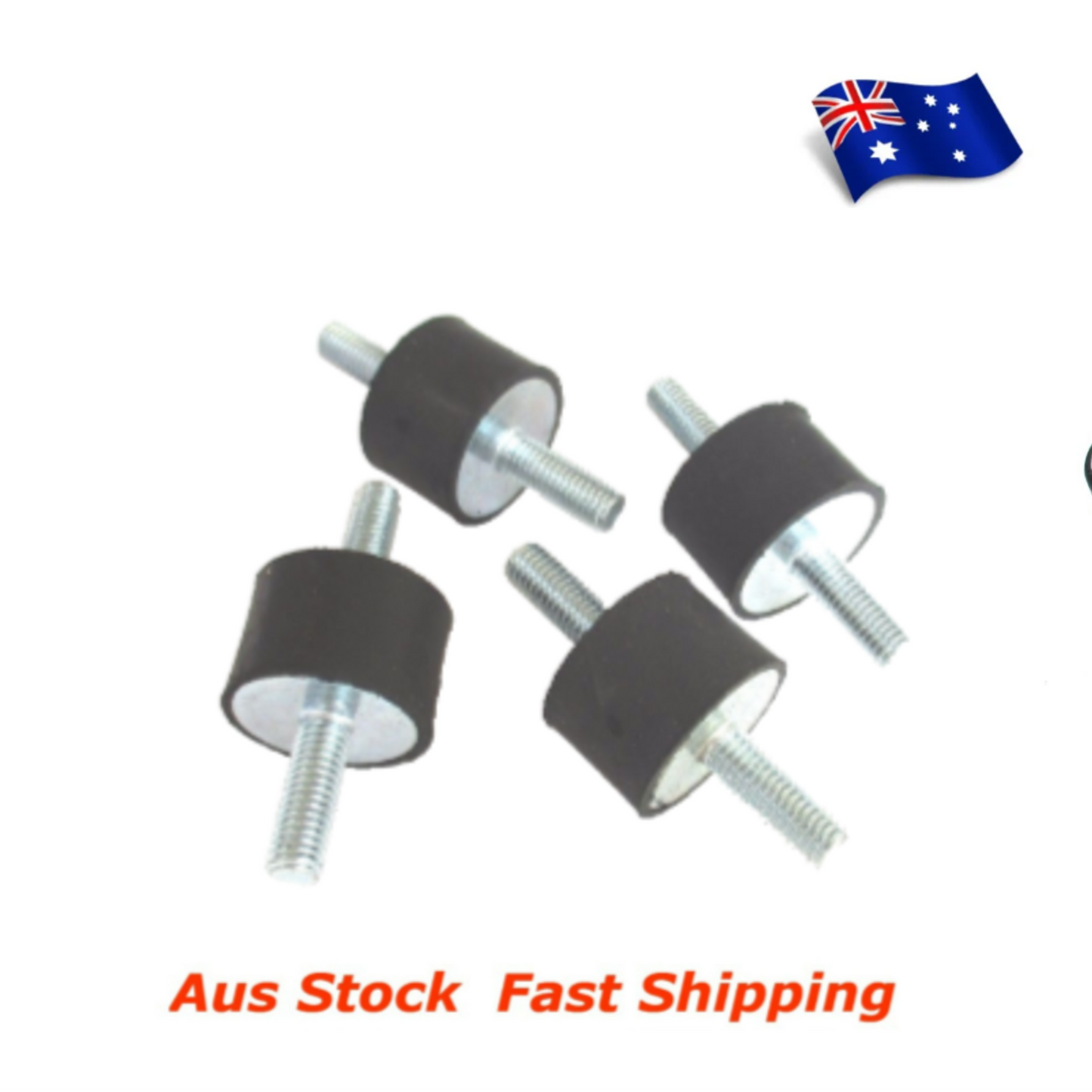 M6 Rubber Anti Vibration Rubber Bobbin Mount 20x15mm Male Male MM