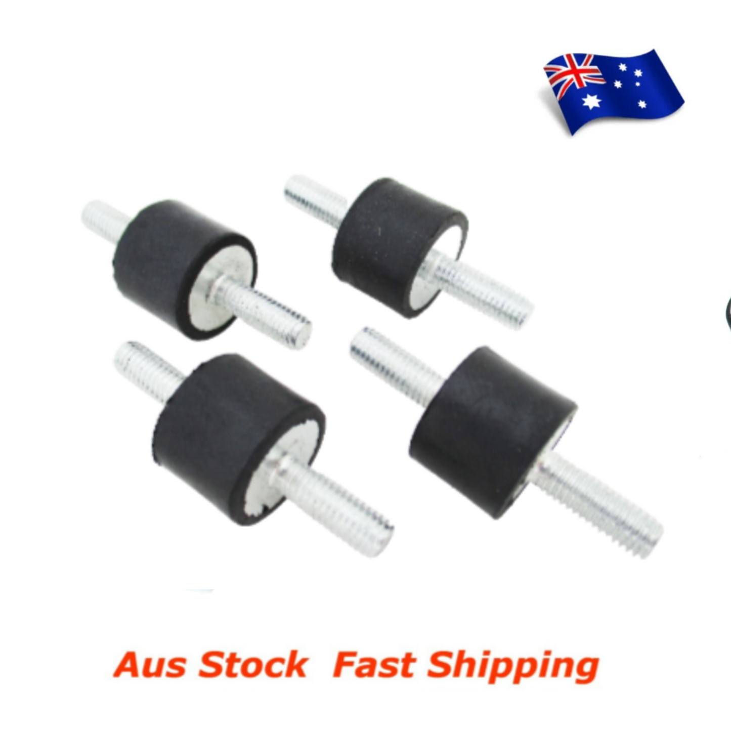 M6 Rubber Anti Vibration Rubber Bobbin Mount 20x15mm Male Male MM