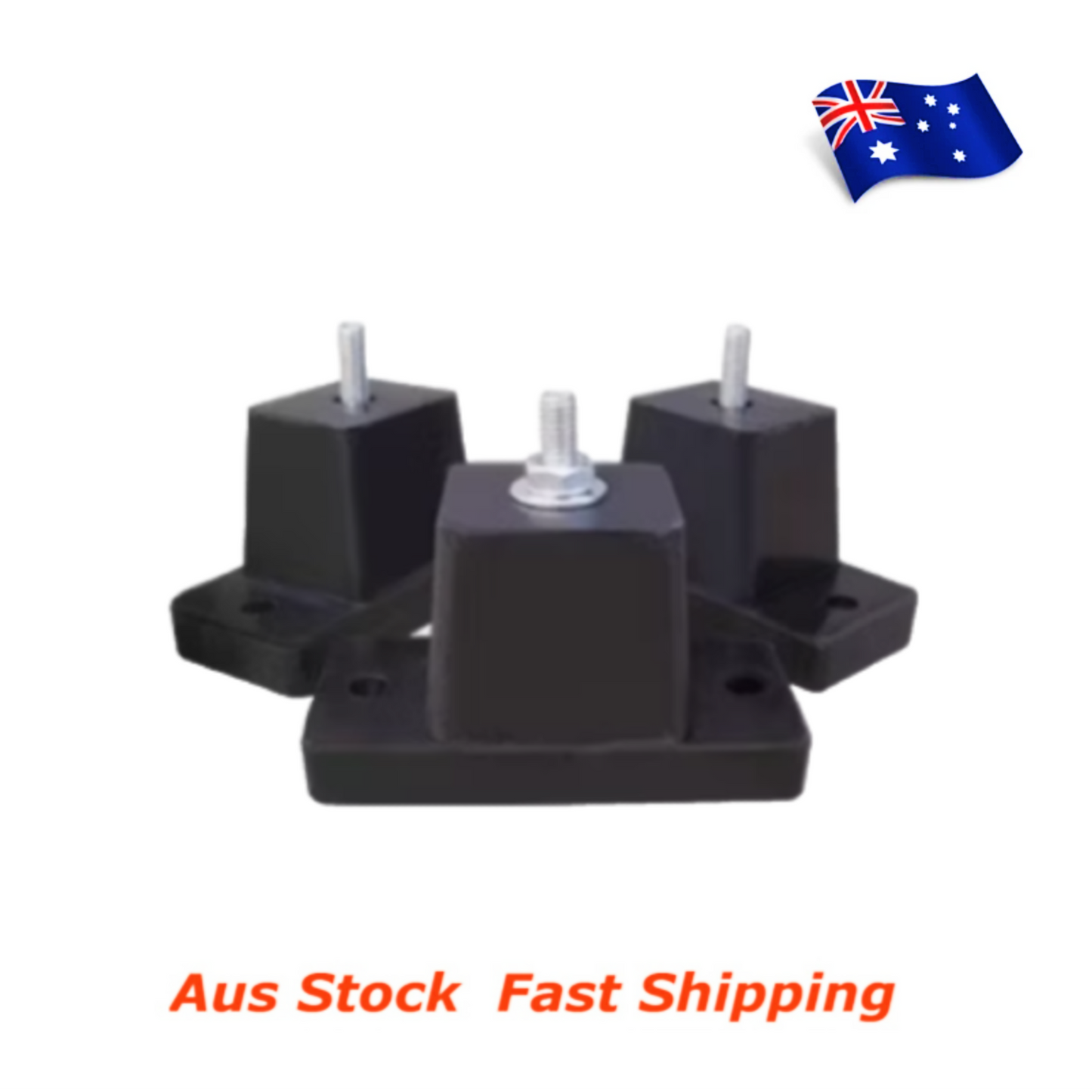 M8 T Shaped Aircon HVAC Vibration Flange Rubber Mount