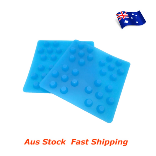 Anti Vibration Soft Gel Lab Mats Isolation Pads 100x100mm Suits 2 to 50kg