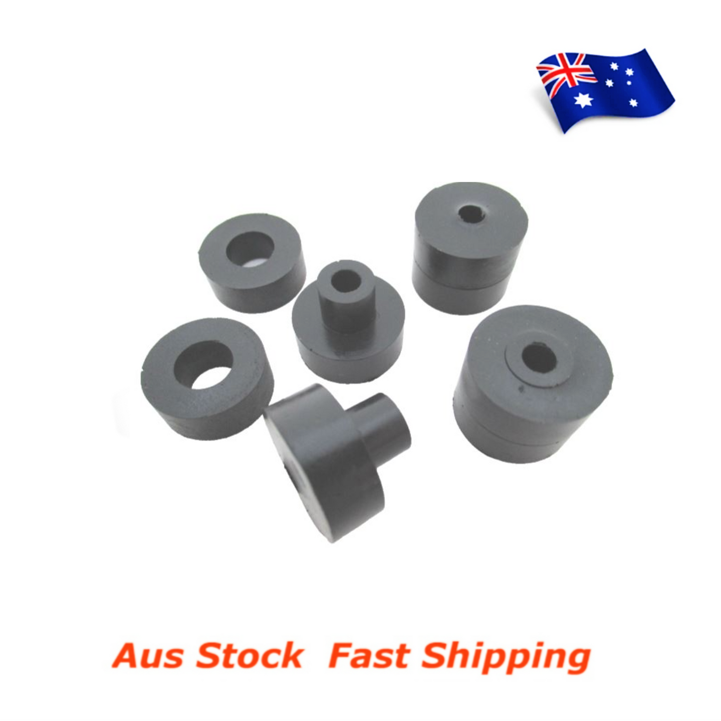 Sorbothane Isolator Vibration Bushings 25mm 1 Inch Diam 50 Durometer 4pc