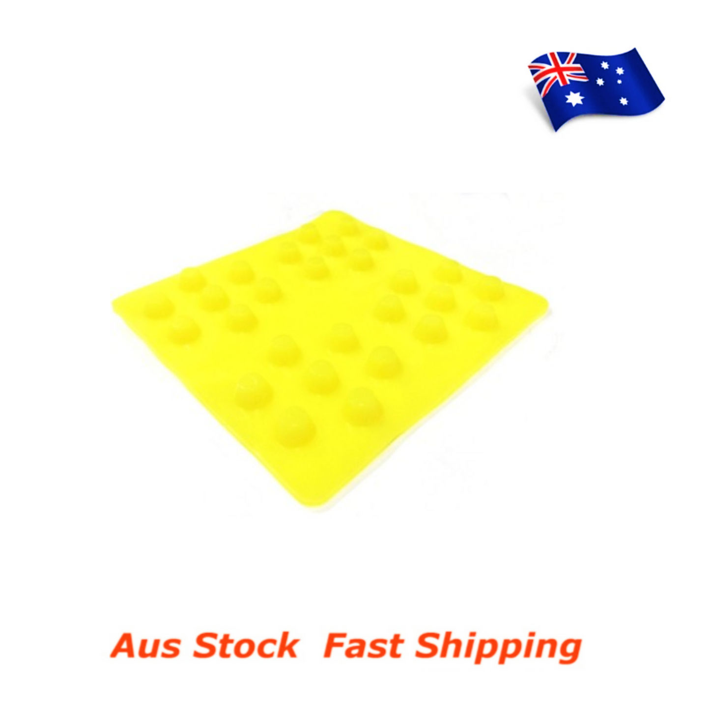 Anti Vibration Soft Gel Lab Mats Isolation Pads 100x100mm Suits 2 to 50kg